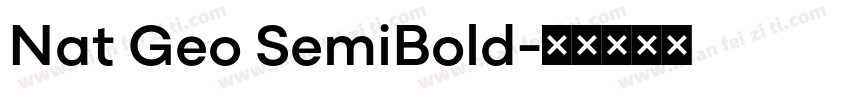 Nat Geo SemiBold字体转换